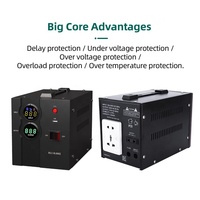 Régulateur de tension automatique monophasé 220V/230V intelligent AVR SVR 1KVA-5KVA avec transformateur EI et protection contre les sous-tensions