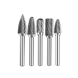 Fresa Rotante in Carburo Tipo A-F a Doppia Scanalatura Cilindrica/Sferica/Conica 6-12mm per Fresatura CNC di Metallo e Lavorazione del Legno - Product Image 2