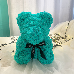 Regalo para el Día de la Madre y San Valentín, Oso de Peluche con Rosas de 25cm/35cm con Caja de Regalo para San Valentín y Fiestas de Cumpleaños - Product Image 4