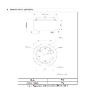 Sensor de sulfuro de hidrógeno Nemoto Sensor Engineering NE7-H2S-S Electroquímico Serie 7 Hecho en Japón - Product Image 3