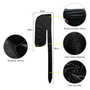 Waves Cap Du Rag Velvet Santin Silk <span class=keywords><strong>Custom</strong></span> Logo Design Bordado Durag Bandana para hombres - Product Image 2