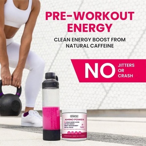 Private Label Pre Workout <b>Powder</b> Amino <b>Energy</b> with Vegan BCAA Amino Acids, Natural Caffeine, Amino Pre Workout for Men & Women - Product Image 3