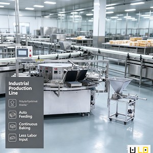 Macchina per Wafer a Spirale, Grande Capacità, Produzione di <span class=keywords><strong>Massa</strong></span>, Forma Personalizzata, Produzione Automatica di Snack, Nuova e Facile da Usare, per Pizza - Product Image 1