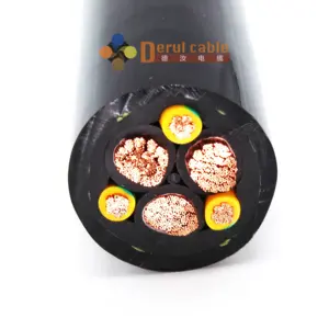 Cable de carrete de tambor revestido de PUR redondo para máquina de túnel de escudo para grúa y polipasto - Product Image 1