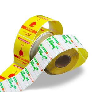 Impresión de Códigos de Barras para Empaque de Alimentos, Etiquetas de Transferencia Térmica Directa Identificadas, Rollo de Etiquetas Autoadhesivas Personalizadas - Product Image 1