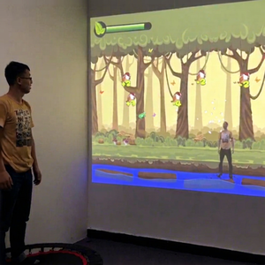 Système de projection interactive AR pour trampoline sportif mural en métal commercial pour enfants - Product Image 1