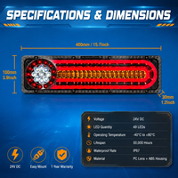 Nouvelles feux arrière LED pour camion et remorque, clignotants lumineux, étanches, 12V universels