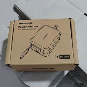 อะแดปเตอร์ชาร์จเร็วรุ่นใหม่ล่าสุด PD20W แบบพับได้ ปลั๊กแบบ US พร้อมสายชาร์จแบบยืดหดได้ Type C สำหรับโทรศัพท์ IP 16 15 และ Android - Product Image 2