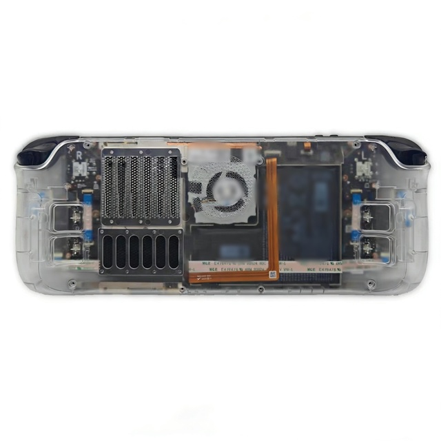 For Steam Deck Heat Dissipation Back Cover Modified Transparent Rear Shell Steam Deck Accessory Protective Shell