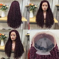 GUARNATEEHAIR SDD para Cabello Rizado 13*4, Cabello Humano Virgen Vietnamita 100% de Doble Trama, Peluca de Lujo con Encaje Transparente