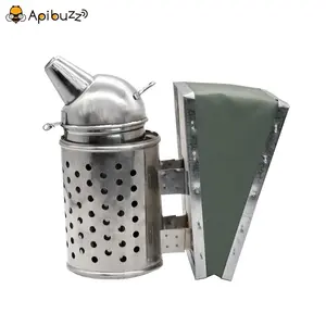 Stainless Steel Domed Top Perforated Heat Shield Beekeeper Smoker - beekeeping smokers for sale - wholesale beekeeping equipment