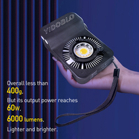 Haute qualité TV studio équipement spot ZC-60C cob vidéo lumière 60W Portable Studio vidéo cob led 2700k-7500K vidéo lumières