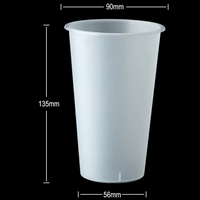 Gobelet à bulles en plastique à paroi simple imprimé sur mesure, diamètre 90 mm