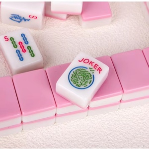 Hot Selling Custom Pattern Frosted Texture Mini Acrylic American Mahjong Tiles Ideal for Chess Card and Entertainment - Product Image 4