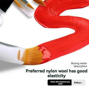 Pebeo Guangdong 1 ensemble de <span class=keywords><strong>pinceaux</strong></span> à huile en bois à poils synthétiques blancs pour la calligraphie, la peinture à l'<span class=keywords><strong>aquarelle</strong></span>, la gouache, l'huile et l'acrylique - Product Image 4