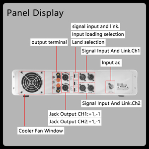 GAP-802 amplificatore di potenza professionale 850W * 2 amplificatore audio a 2 canali <span class=keywords><strong>m</strong></span> ad alta potenza per amplificatore da palco esterno - Product Image 6