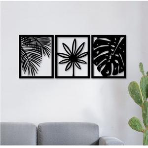 Décoration murale moderne/industrielle en acier/fer, style Vietnam, CNC, motifs floraux, art mural en métal - Product Image 6