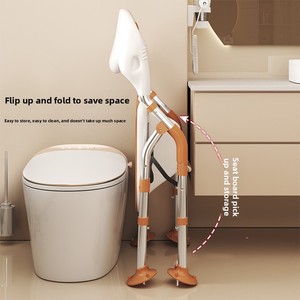 Modern Grooved Bath <b>Chair</b> with Widened Design Non-Slip Foldable for <b>Elderly</b> and Pregnant Women 150kg Capacity Bathroom Use - Product Image 4