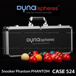ชุดลูกสนุกเกอร์ 52.5 มม. พร้อมกล่องอลูมิเนียม PHANTOM CASE 524 บรรจุลูกบอลเรซิ่น Dynaspheres - Product Image 2