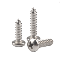 Clou autotaraudeur en fer nickelé M2/M2.3/M2.6/M3 à tête Phillips avec pointe filetée pour le travail du bois CLASSE 4