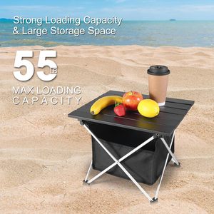 Aluminum Folding Camping <b>Table</b> with Carrying Bag for Farmhouse & Outdoor Adventure Fishing Use - Product Image 2