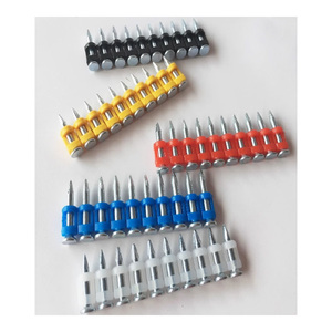 Clavo <span class=keywords><strong>de</strong></span> acero endurecido <span class=keywords><strong>de</strong></span> 19-38mm, caja <span class=keywords><strong>de</strong></span> 500 piezas, clavo <span class=keywords><strong>de</strong></span> hormigón galvanizado, cabeza ahuecada/a cuadros, buen precio para construcción, hecho en China - Product Image 1