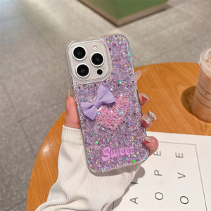 À la mode mignon papillon blanc <span class=keywords><strong>coque</strong></span> de téléphone paillettes neige qui coule <span class=keywords><strong>coque</strong></span> mobile pour <span class=keywords><strong>iphone</strong></span> 16 15 14 13 12 <span class=keywords><strong>11</strong></span> - Product Image 2