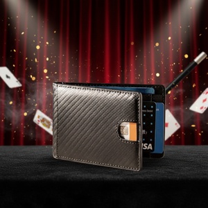 Factory Leather Men's Z-fold Wallet Custom Magician Props FPS Wallet Street Stage Show Profession Magic Trick Purse - Product Image 6