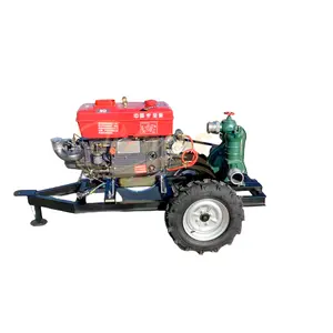 Lớn Điện Diesel Máy Bơm Nước Với Bánh Xe Cho 80M Mưa Súng Phun Nước Thủy Lợi Kinh Tế Sử Dụng Hệ Thống Thủy Lợi Cho Nông Nghiệp