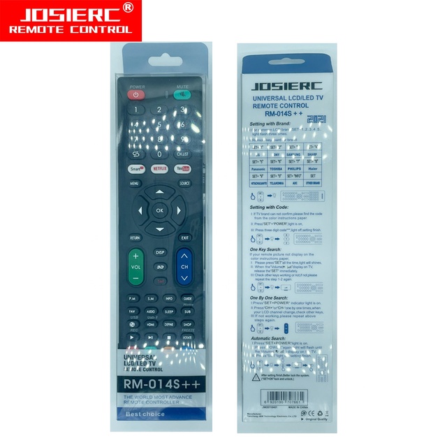 UNIVERSAL LED LCD TV REMOTE CONTROL RM-014S++ UNIVERSAL REMOTO