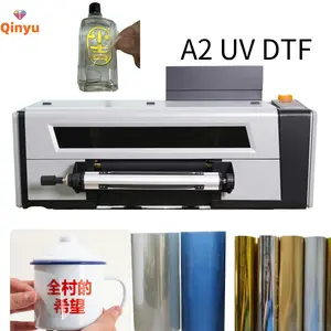 QINYUDTFステッカープリンターボトル印刷機用UV印刷機ケース用UVプリンター携帯電話プリンターUV