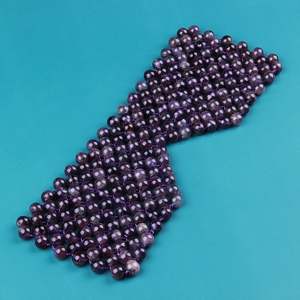 Facial SPA Gemstone Eye Mask Cooling Rose Quartz Amethyst <span class=keywords><strong>Gel</strong></span> Patch para ojeras Máscara de párpado redondo reutilizable - Product Image 5