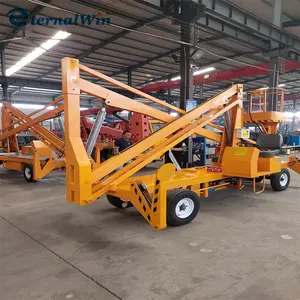 Towable Hydraulic Articulated Towable Boom Lift Cherry Picker With CE