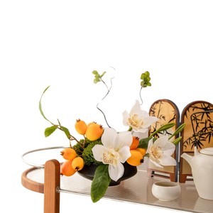 Arreglo Floral de Flor de Nuez de Jamaica Artificial, Flor de Seda en Jarrón, Decoración para el Hogar, Centro de Mesa - Product Image 5