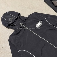 Chaqueta Cortavientos Reflectante Personalizada y Pantalones Deportivos de Nailon con Cremallera Desmontable, Pantalones Cortos de Nailon, Traje Deportivo para Hombre