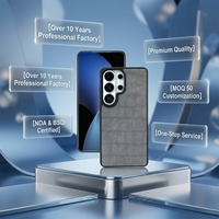 Étui de téléphone en cuir PU à motif crocodile - Protection de l'objectif surélevée, antichoc, anti-chute, coque arrière pour Samsung/iPhone 18