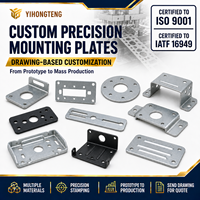 Plaque de montage en métal de précision, découpe de fentes et trous sur mesure en acier galvanisé, pièces OEM certifiées ISO 9001 pour l'automobile
