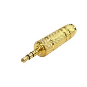Convertidor de audio de 3,5 mm macho a 6,5 mm hembra, adaptador estéreo de metal chapado en oro para dispositivos de audio - Product Image 4
