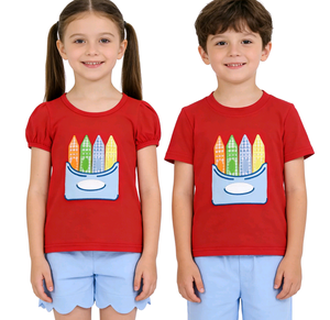 กางเกงขาสั้นเด็กพิมพ์ลายสไตล์ลำลองสำหรับฤดูใบไม้ผลิและฤดูใบไม้ร่วง ผ้าฝ้ายผสมสแปนเด็กซ์ ระบายอากาศได้ดี ขอบระบายแบบสแกลลอป เสื้อผ้าเด็ก - Product Image 1