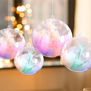 Reaching New Heights Transparent Acrylic <b>Spheres</b> Round Hanging Decorative Ornaments For Christmas And Home Decor - Product Image 2