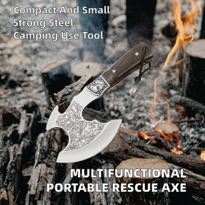 Martillo y Hacha Multifuncional Portátil para Vehículos, Rescate, Defensa Personal, Cortar Leña, Camping, Uso Industrial y al Aire Libre - Product Image 2