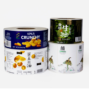 Customized Vinyl Label Gloss Lamination for Salad Dressing Spice Bottle Label on Roll - Product Image 1