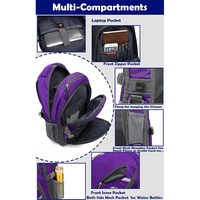 Sac à dos de rangement étanche Sacs d'école tendance antivol pour hommes Chargement USB Sacs d'école pour ordinateur portable pour adolescents