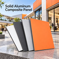 Panneau composite en aluminium massif bleu 1220x2440mm pour panneaux muraux découpés sur mesure