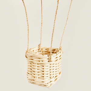 Rattan Woven Hot Air <b>Balloon</b> Chandelier E27 <b>LED</b> Warm Light Round Pendant For Home Decor Childrens Room Restaurant - Product Image 3