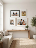 Cadre flottant moderne en MDF éco-responsable fait main de qualité supérieure pour peinture à l'huile professionnelle, décoration murale de qualité pour exposition