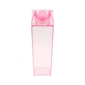 500ml/750ml/1000ml PS <b>Plastic</b> Leakproof Square Water Bottle with Direct <b>Drinking</b> Lid Party Use Customizable Screen Printing - Product Image 1