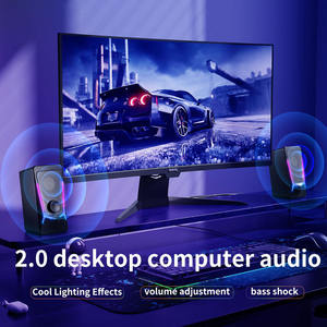 Haut-parleur USB 2.0 RGB pour ordinateur portable et PC de bureau, idéal pour le gaming – Fabricant OEM - Product Image 2