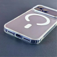 Coque de téléphone portable magnétique en acrylique transparent rigide pour iPhone 18 Pro Max/17 Pro/17/17 Air/17E/17 Pro Max/18 Pro/16/15/14/13/12