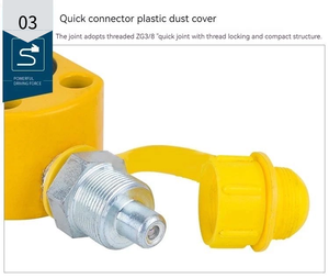 Gato de acero ultrafino portátil de 20T con capacidad ajustable, herramientas de elevación OEM, capacidad de 50T, 2 años FPY-5 - Product Image 5